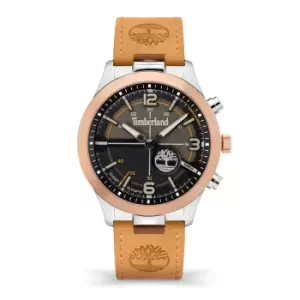 image of Timberland Sullivan Leather Strap Watch