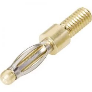 Image of Banana plug Plug vertical mount Pin diameter 2.4mm Silver Sch