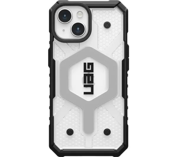 image of UAG Pathfinder iPhone 15 Case - Clear & Black,Clear