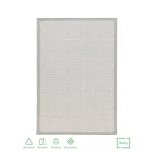 Image of Relay Hydroflex Indoor/Outdoor Rug Border Grey 160X230Cm