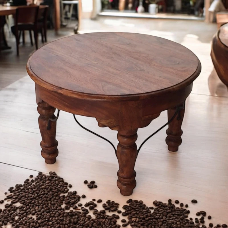 Image of MSL 45CM WOODEN ROUND TABLE