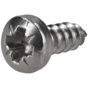 image of R-TECH 337126 Pozi Pan Head Self-Tapping A2 S/St Screws No. 6 9.5mm...