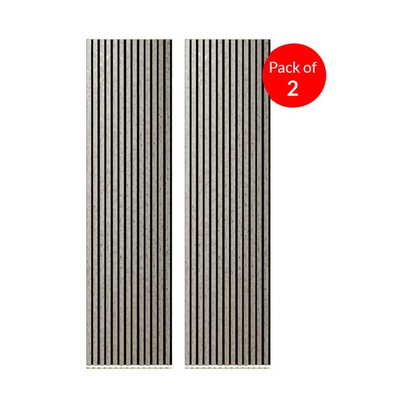 Image of ENER-J BRITWALL Linear Acoustic Panel Beige Gold Dot 2400x600x21mm Beige Unisex