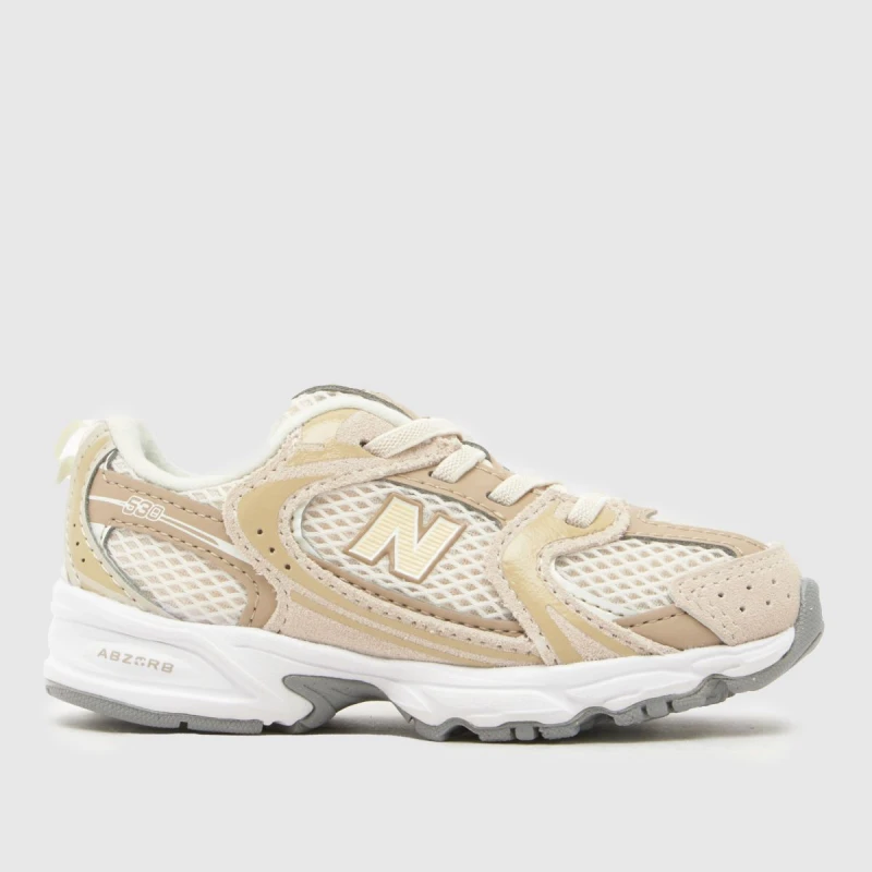 Image of New Balance Linen 530 Toddler Trainers Stone Multi UK 6 (EU 23)