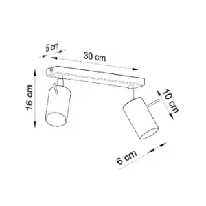 Image of Sollux Plafond Ring 2 Black