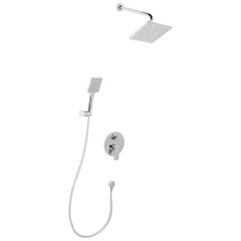 Image of Beliani Concealed Shower Set With Rainshower Guaratuba Silver