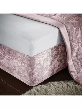 Image of Catherine Lansfield Crushed Velvet Divan Base Wrap