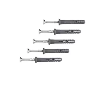 Image of Universal Hammer Wall Plugs For Window Door Frame Concrete Brick Diy - Size 6x40mm - Pack of 50