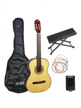 image of 3Rd Avenue 3Rd Avenue 3/4 Size Classical Guitar Premium Pack - Natural With 6 Months Free Online Lessons