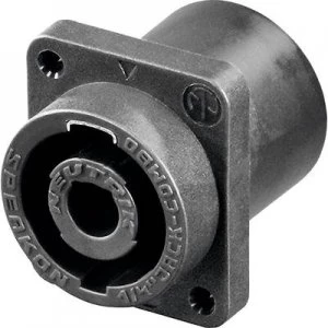 Image of Audio jack Sleeve socket straight pins Number of pins 2 Black Neutrik NLJ2MD V