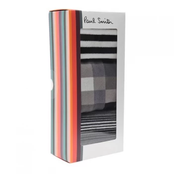 Image of Paul Smith 3 Pack Stripe Sock - Black 79