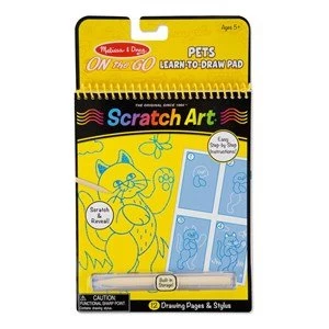 Image of Melissa and Doug On the Go Scratch Art Color Reveal Pad Fairy Tales
