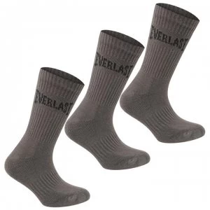 image of Everlast 3 Pack Crew Socks - Grey