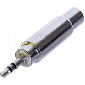 image of Rean AV NYS227 Jack Audiophono Adapter 1x Jack plug 3.5mm 1x Jack socket 6.3mm Silver