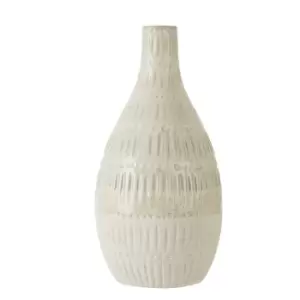 Image of Medium Stoneware Bottle Vase in White
