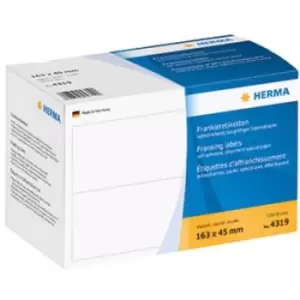 image of Herma 4319 Labels (postage meter) 163 x 45mm Paper White 1000 pc(s) Permanent Franking labels