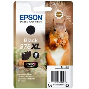 Image of Epson Squirrel 378XL Black Ink Cartridge
