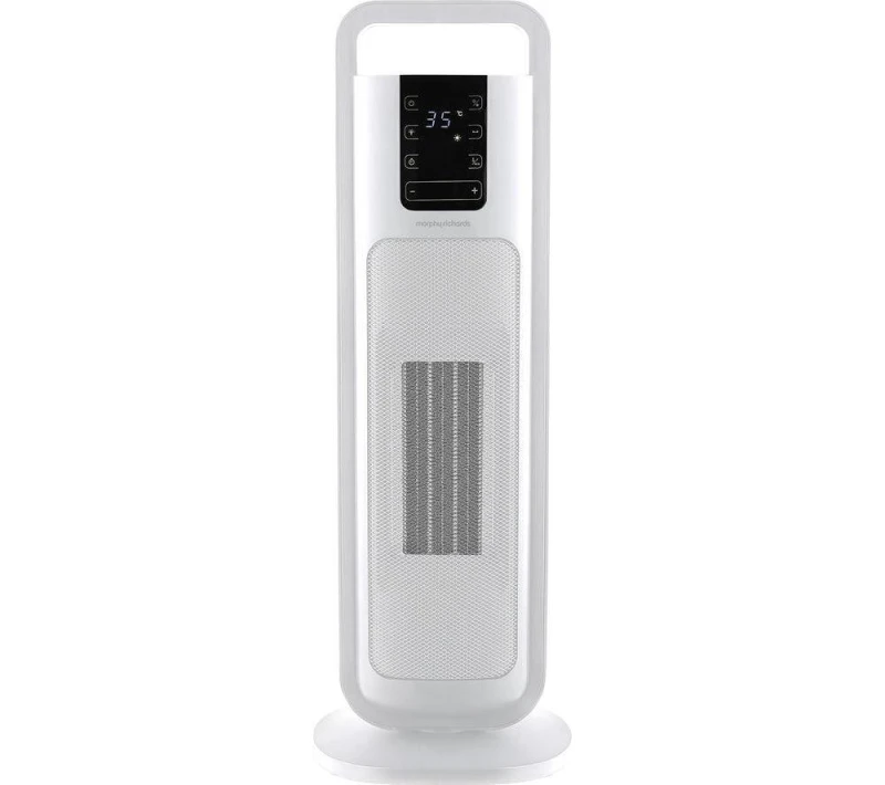 Image of Morphy Richards HeatFlux Hot & Cool Ceramic Fan Heater - White 5056765402004