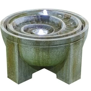 Image of Kelkay Fossil Water Feature with LED Lights