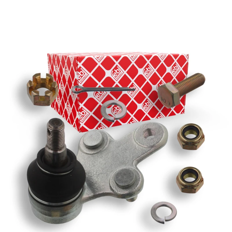 Image of FEBI BILSTEIN 12935 Ball joint OE Turbo NEW, Front Axle Right, with fastening/mounting material Support-/Steering Link (2462)