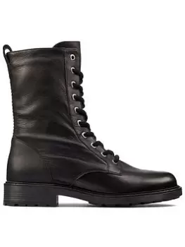 Image of Clarks Orinoco2 Style Leather Ankle Boot, Black, Size 4, Women