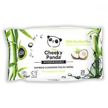 image of Cheeky Panda Bamboo Facial Cleansing Wipes - Coconut