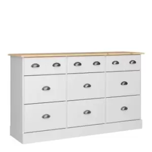 Nola 6 + 3 Drawer Chest White And Pine