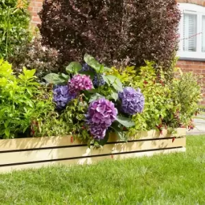 Image of Rowlinson Ledbury Lawn Edging Panels 6" - 2 Pack, Wood