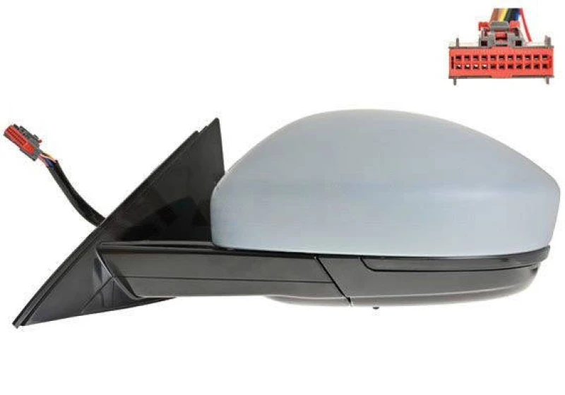 Image of ALKAR 9051054 Wing mirror Left, Electric, with Peripheral Lighting, primed Outside Mirror (50)