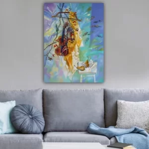 Image of 244439980_70100 Multicolor Decorative Canvas Painting