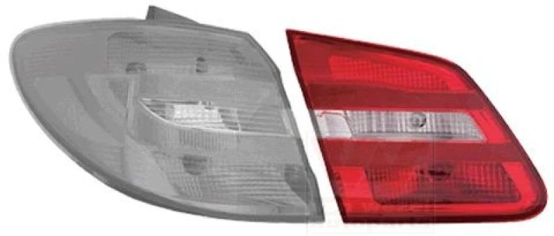 Image of VAN WEZEL 3054923U Rear light Inner Section, with bulb holder, Left Combination Rearlight (391)