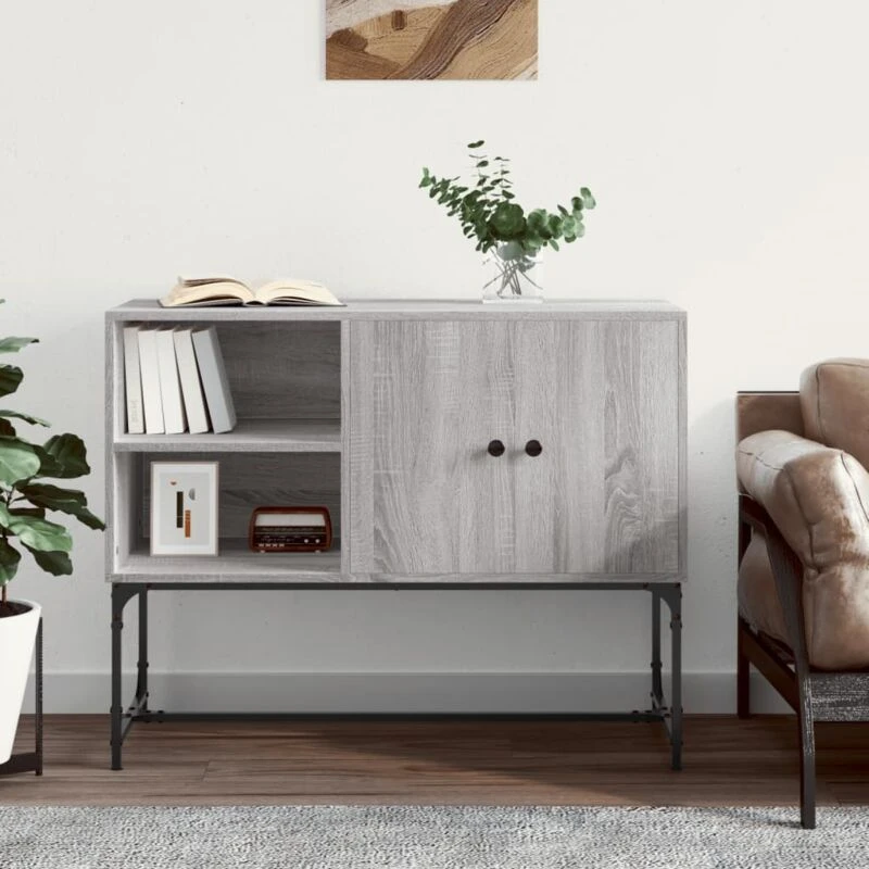 Image of VIDAXL Sideboard Grey Sonoma 100x40x79.5cm Engineered Wood Vidaxl 8720845774387