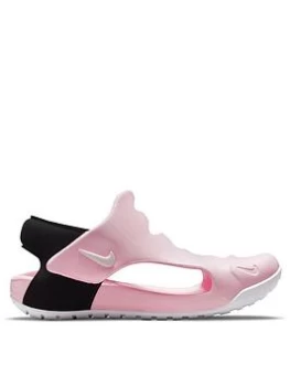 image of Nike Sunray Protect 3 Sandals - Pink/White, Size 2.5