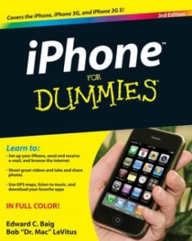 Image of iPhone for Dummies by Edward C. Baig Paperback