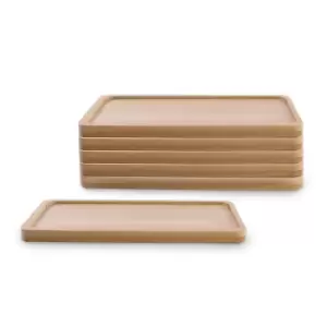 Image of Bamboo Base for Ceramic Planters - Set of 6 M&amp;W