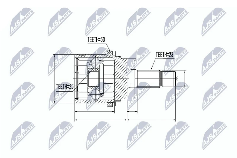 Image of NTY CV joint kit NTY NPZ-HD-048