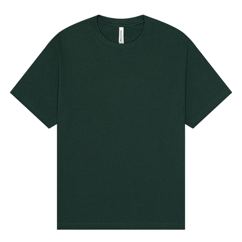 Image of Bella + Canvas Mens Heavyweight Boxy T-Shirt in Green Size: Large Green Male L