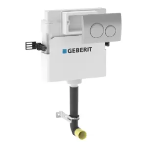 image of Geberit Delta Concealed Cistern and Chrome Flush Plate