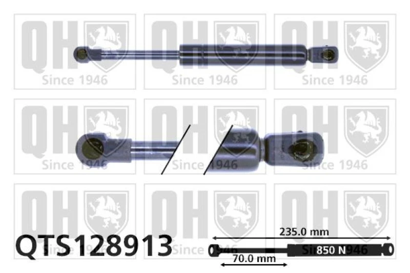 Image of QUINTON HAZELL Bonnet strut QUINTON HAZELL QTS128913