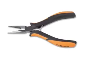 image of Beta Tools 1177BM/Z Knurled Half-Round Long Nose Pliers 140mm Bi-Material