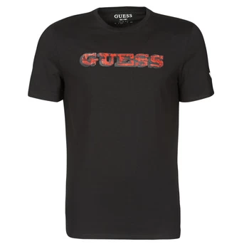 Image of Guess GUESS PROMO CN SS TEE mens T shirt in Black - Sizes S,M,XS
