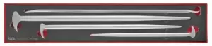 Image of Teng Tools TEXPB4 4pc EVA Pry Bar (12", 16" & 20") + 20" Tyre Lever Set