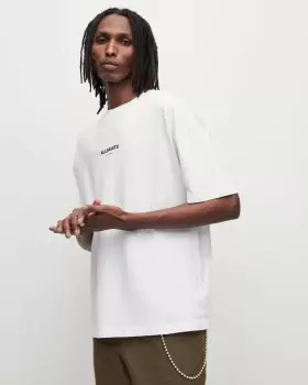 Image of AllSaints Subverse Oversized Crew Logo T-Shirt