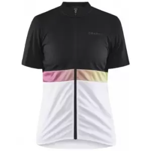 image of Craft Womens/Ladies Core Endur Jersey (L) (Black/White)