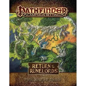 image of Pathfinder Campaign Setting Return of the Runelords Poster Map Folio