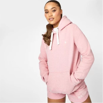 image of Jack Wills Astbury Pheasant Logo Hoodie - Pink Marl