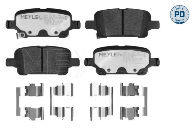 Image of Brake pad set MEYLE 025 221 2917/PD