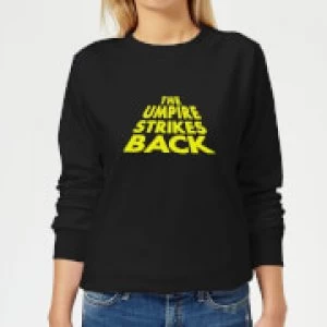 Image of The Umpire Strikes Back Womens Sweatshirt - Black - XS - Black