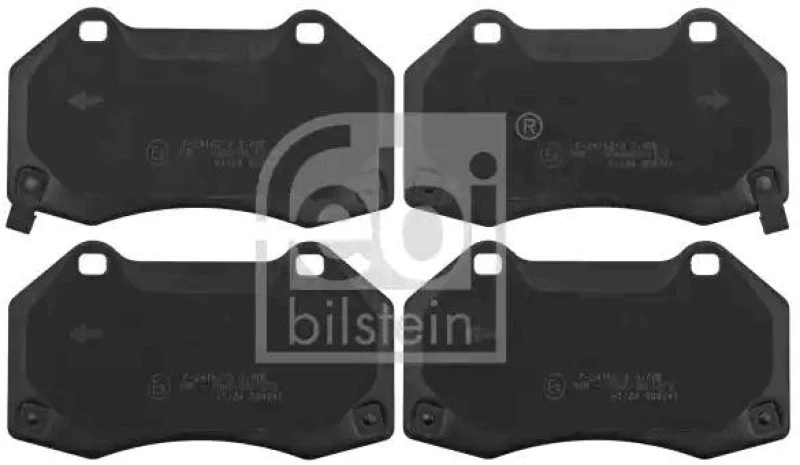 Image of FEBI BILSTEIN 116223 Brake pad set Front Axle, with acoustic wear warning Brake Pad Set,disc brake (402)