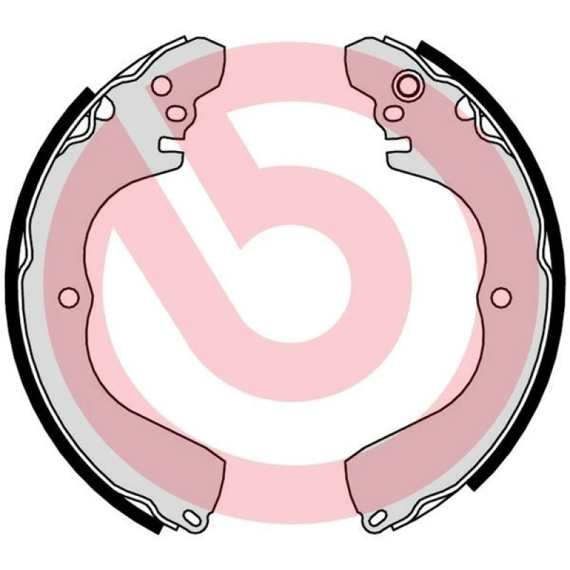 Image of BREMBO Brake Shoe Set BREMBO S 54 525
